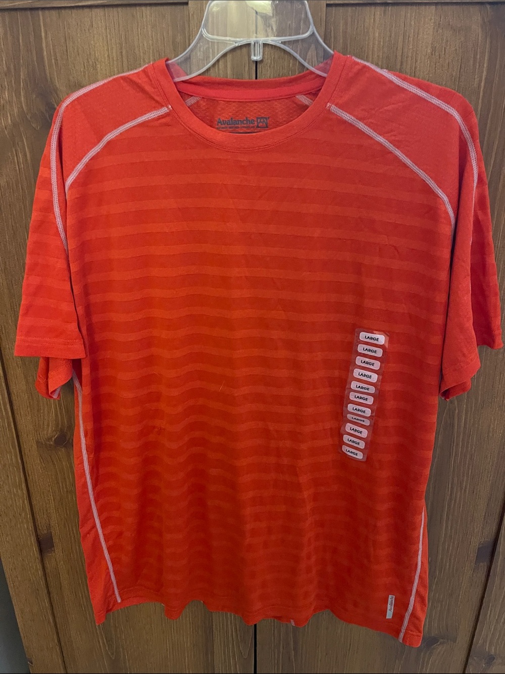 Avalanche Men's Orange-Red Short Sleeve Performance Tee